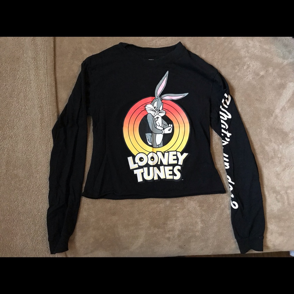 Loony toons long sleeve shirt xs small bugs bunny